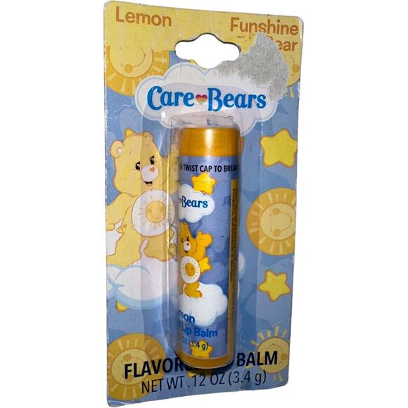 Care Bears Flavored Lip Balm Funshine Bear Lemon Lotta Love Beauty - Picture 4 of 5